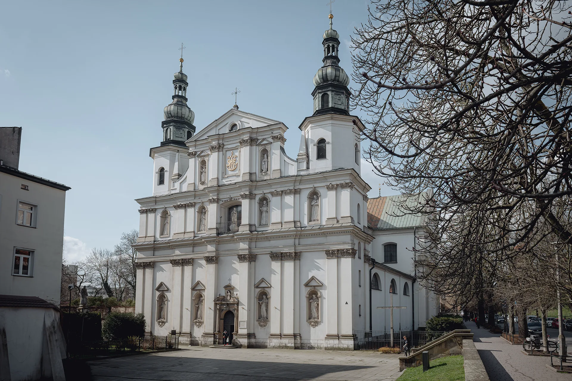 Klasztor oo. Bernardynów w Krakowie - fasada kościoła